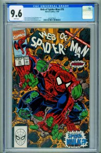 Web of Spider-Man #70 CGC 9.6--1990--SPIDER-HULK--4023079022