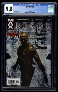 Blade (2002) #1 CGC NM/M 9.8 White Pages