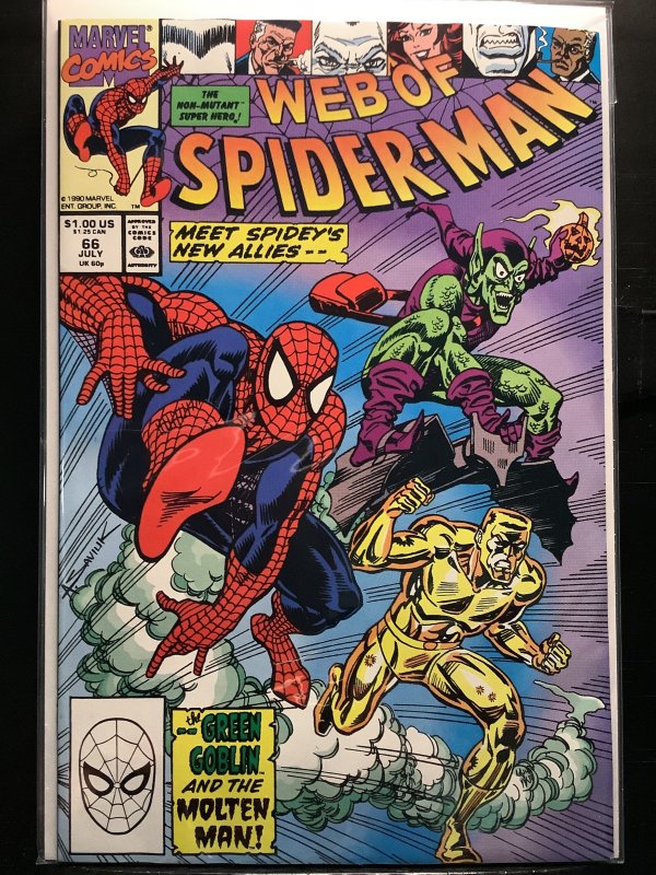 Web of Spider-Man #66 Direct Edition (1990)