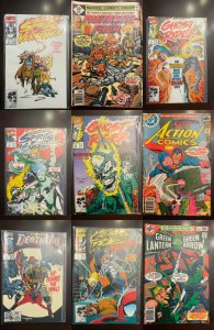 Lot of 9 Comics (See Description) Ghost Rider, Fantastic Four, Green Lantern