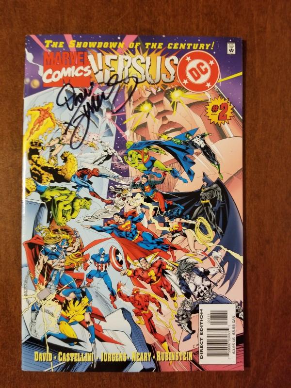 DC VERSUS MARVEL #2 NM- Dan Jurgens Signature!!!! 