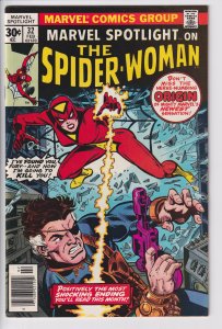MARVEL SPOTLIGHT #32 (Feb 1977) VF+ 8.5, white. 1st app Spider-Woman!