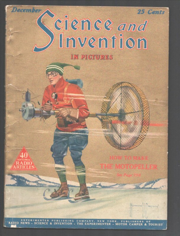 Science & Invention 12/1924-Experimenter-Frank R Paul art-H V Brown-Dunninger...