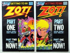 Zot! Lot of 2 #19, 20 (1988) Eclipse Comics 1st Print Comic Books