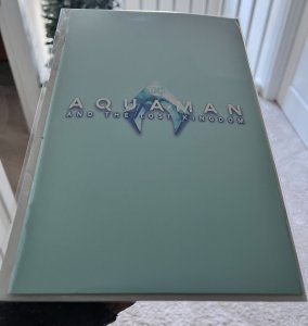 AQUAMAN #35 MOVIE BLUE FOIL VARIANT, (Reprint 1ST APPEARANCE OF BLACK MANTA)