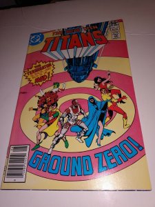 1981 New Teen Titans 10 2nd full App Deathstroke Newsstand NM-