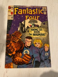 Fantastic Four #45 (1965)first inhuman app market marks inside back cover