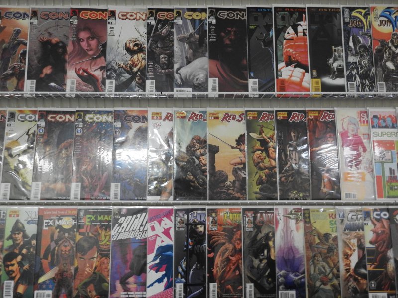 Huge Lot of 140+ Comics W/ Conan, Red Sonja, Witchblade Avg. VF+ Condition