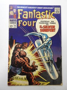 Fantastic Four #55 (1966) VG+ Condition rust on bottom staple