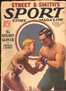 SPORT STORY 6/1932-VINTAGE BOXING COVER VG