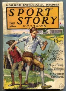 Sport Story Pulp February 22 1928- GEORGE WASHINGTON