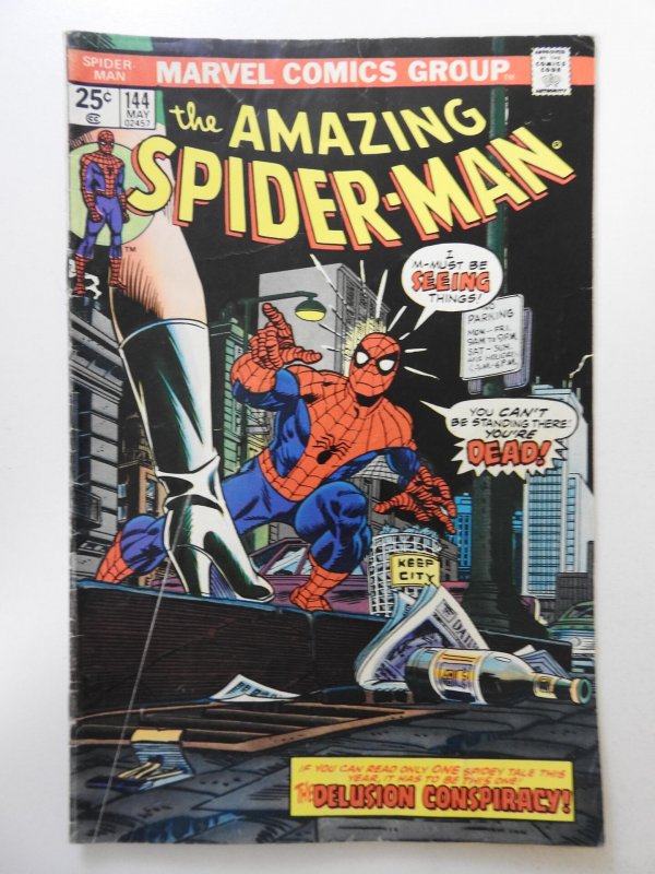 The Amazing Spider-Man #144 (1975) VG Condition! MVS intact!