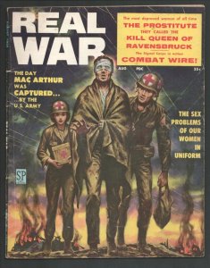 Real War 8/1959-Injury to the eye cover-Gen. MacArthur-prison-oriental cheese...