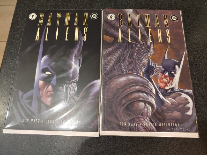 Batman/Aliens (1997) #1 and #2 | NM | Bernie Wrightson HARD TO FIND
