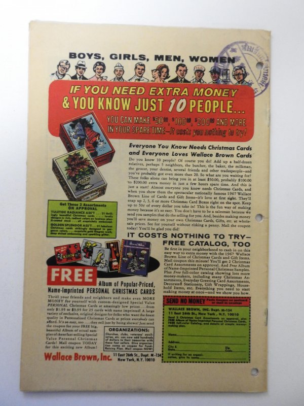 The X-Men #35 (1967) GD+ Condition hole punches through book