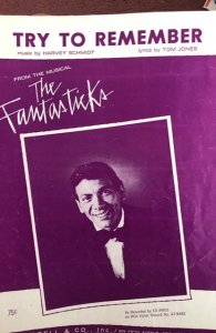 Try to remember sheet music from the Fantasticks 1960