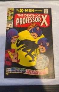 The X-Men #42 (1968)the death of professor X lite foxxing