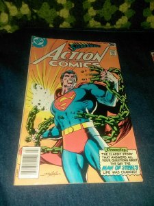 ACTION COMICS #85 DC 1978 key neal adams superman breaks kryptonite chains cover
