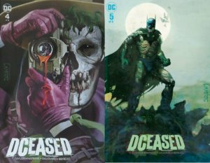 DCEASED #4 + 5 Lot Arthur Suydam Joker and Batman Variant Cover SET NM! FPNYC
