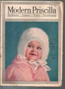 Modern Priscilla 1/1922-fashion-vintage ads-Helen F Lyon cover art-G