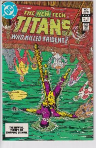 NEW TEEN TITANS #33 (Jul 1983) VF 8.0 white.