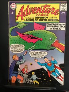 Adventure Comics #332 (1965) Lightning Lad, Moby Dick cover! Mid-grade VG/FN