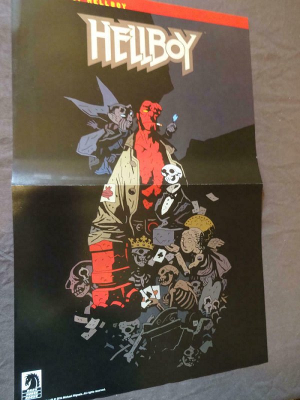 HELLBOY Promo Poster, 2014, Unused, Mike Mignola, In Hell, more in our store