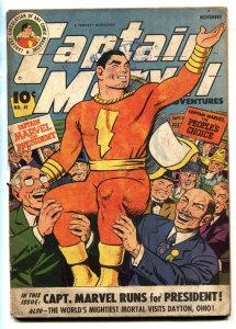Captain Marvel Adventures #41--1944--Runs for President--comic book