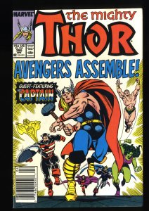 Thor #390 Newsstand Variant Captain America Wields Thor's Hammer!