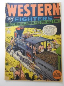 Western Fighters #8 (1949) Full Spine Split Poor Condition!