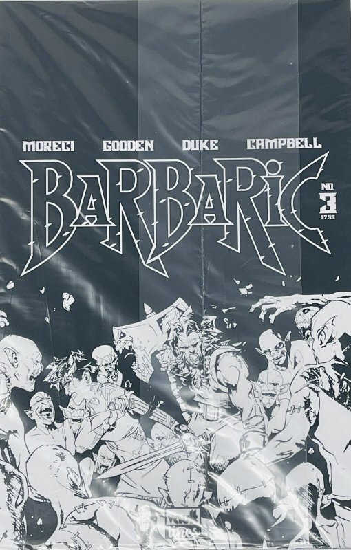 Barbaric #3D (in bag) VF/NM ; Vault | Undressed