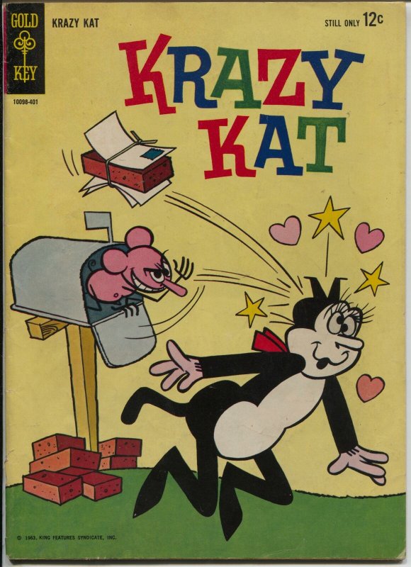 Krazy Kat #1 1963-Dell-1st issue-bizarre humor-VG 