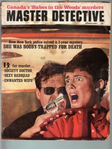 MASTER DETECTIVE FEB 1965-G-UNWANTED WIFE-BABE MENACED WITH PISTOL-TRUE CRIME G