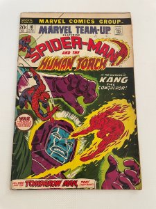 Marvel Team-Up # 10 FN- Comic Book Spider-Man Human Torch Fantastic Four 9 LI6