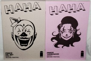 HAHA #1 - 2 Second Print Variant Covers W Maxwell Prince Image Comics