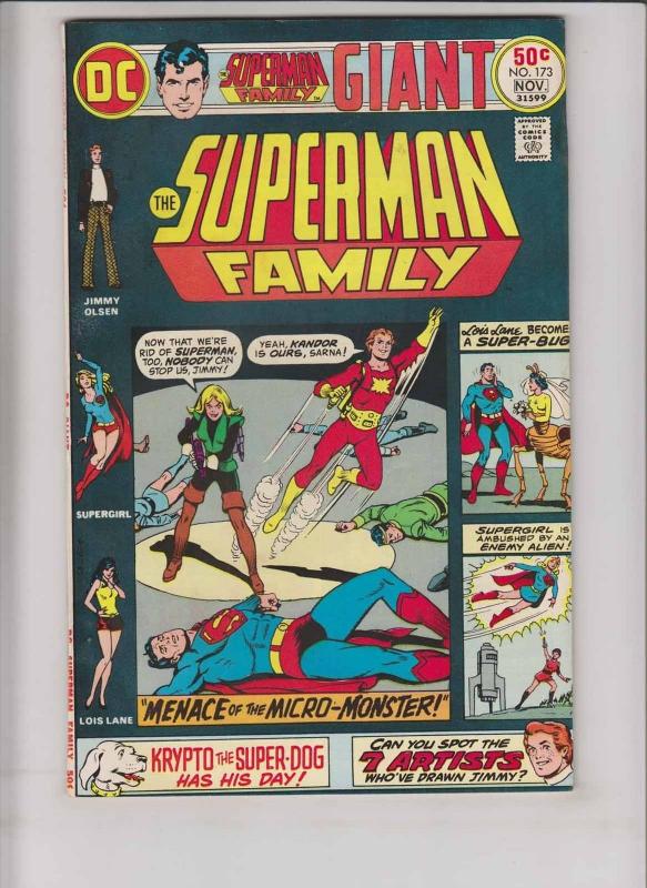 Superman Family #173 VF nov. 1975 - jimmy olsen - lois lane - supergirl dc giant