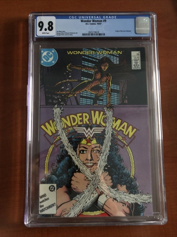 Wonder Woman (1987) # 9 (CGC 9.8) Origin Of New Cheetah