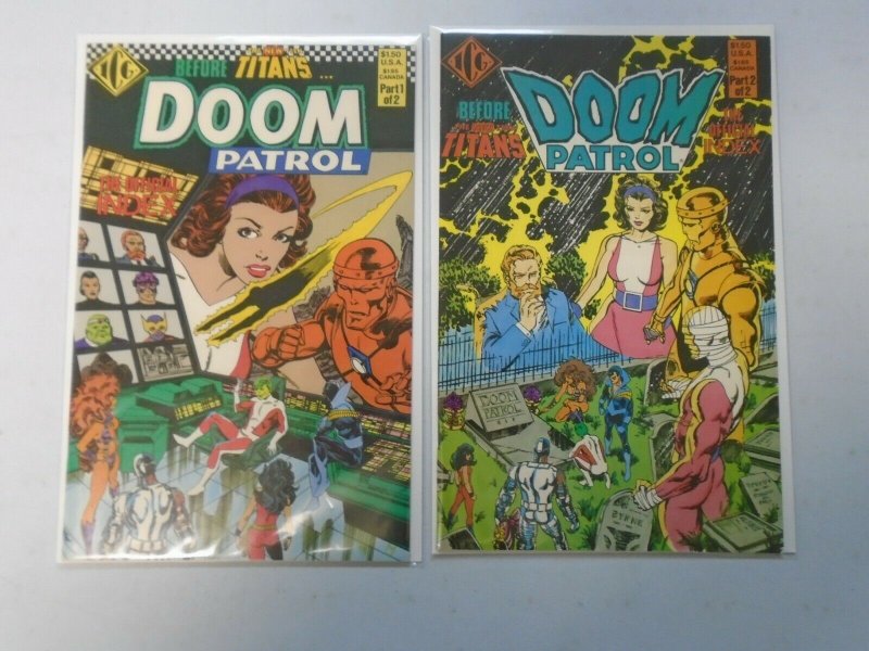 Official Doom Patrol Index set #1+2 8.0 VF (1986 ICG)