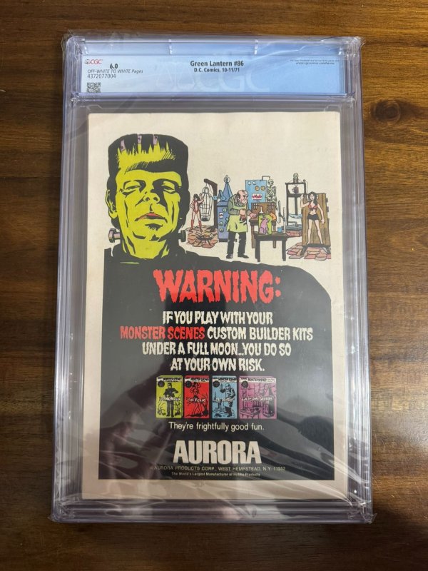 Green Lantern #86 (1971) CGC 6.0