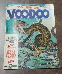 Tales of Voodoo #3 VF- 1971 Bronze Age Horror Magazine Twisted Brain Bloodsucker