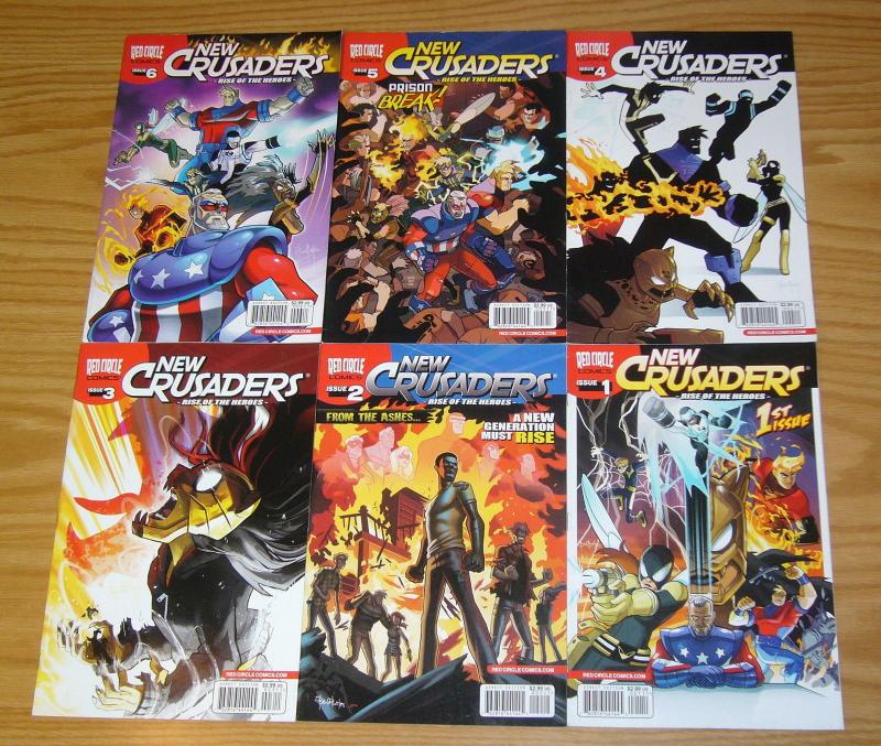 New Crusaders: Rise of the Heroes #1-6 VF/NM complete series - red circle set