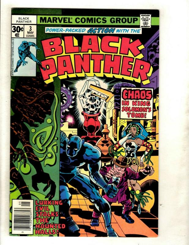 Black Panther # 3 VF/NM Marvel Comic Book Jack Kirby Wakanda Avengers Hulk GK1