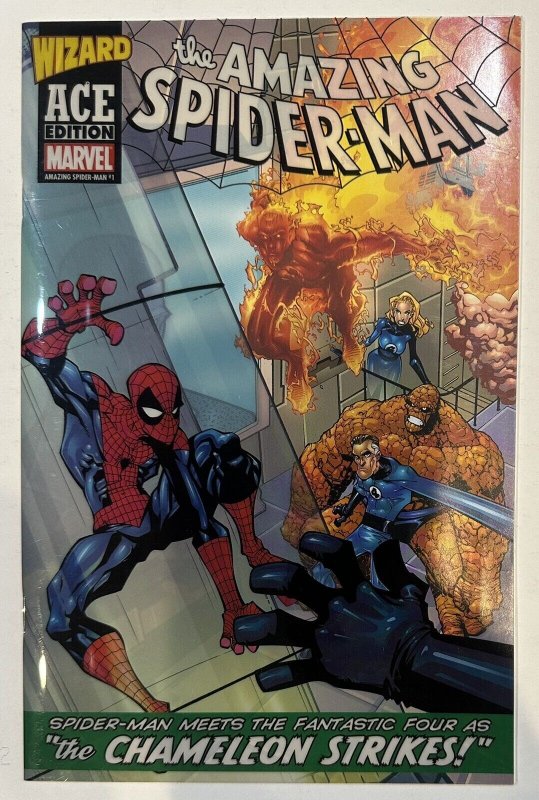 (2003) Wizard Ace Edition AMAZING SPIDER-MAN #1 Reprint! Acetate Cover!