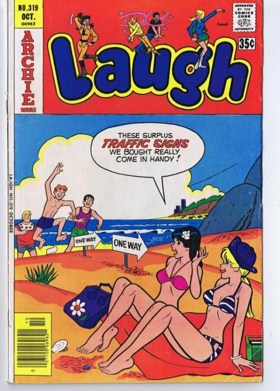 Laugh #319 ORIGINAL Vintage 1977 Archie Comics GGA Double Swimsuit Cover