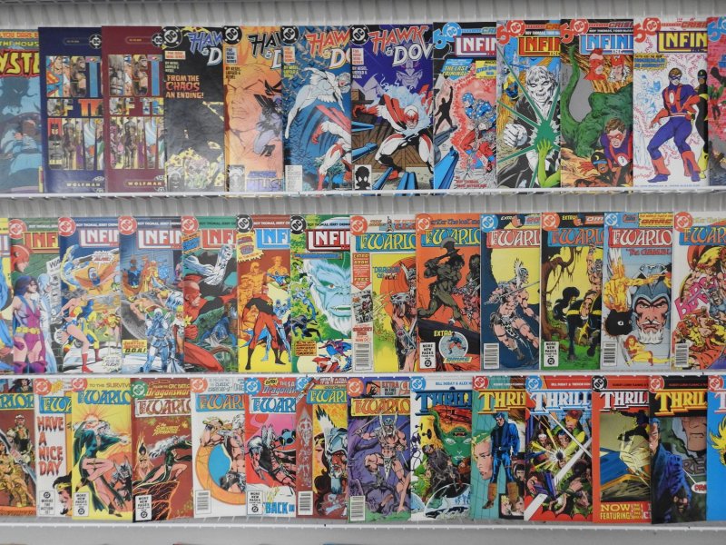 Huge Lot of 130+ Comics W/ Suicide Squad, Green Lantern, Warlord Avg. FN+ Cond.