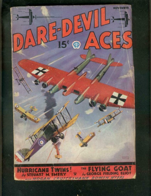 DARE-DEVIL ACES PULP-11/935-HURRICANE TWINS-SMOKE WADE  FR/G