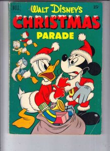 Dell Giant Christmas Parade #3 (Dec-51) FN- Mid-Grade Scrooge McDuck, Donald ...