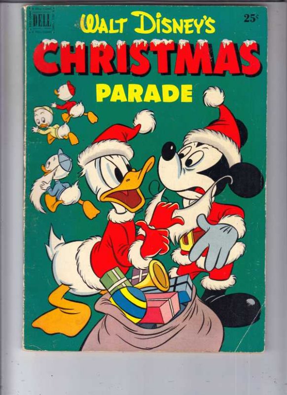 Dell Giant Christmas Parade #3 (Dec-51) FN- Mid-Grade Scrooge McDuck ...