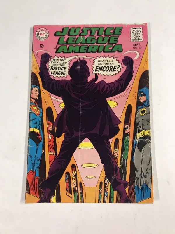 Justice League Of America 65 2.0 Good Gd Dc Silver Age