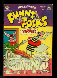 Hollywood Funny Folks #55 1953- Nutsy Squirrel- DC Funny Animal- VG+